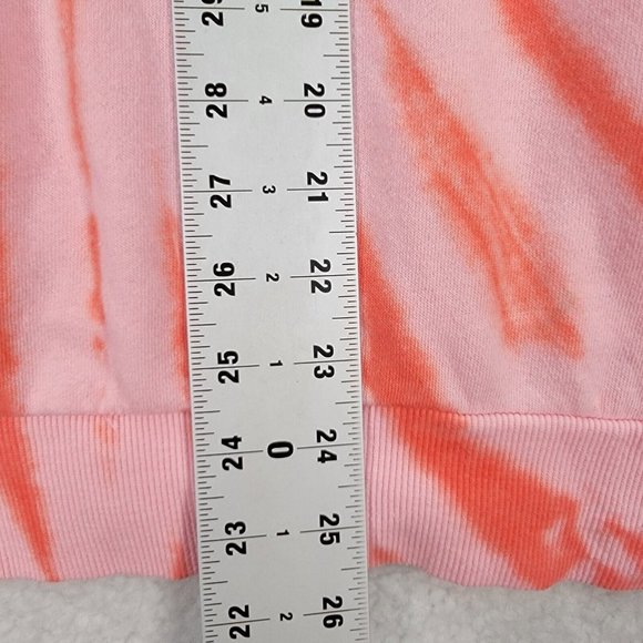 Torrid Pink Tie Dye Le Soleil Sun Moon Classic Round Neck Comfy Pullover Sweater - Picture 8 of 13
